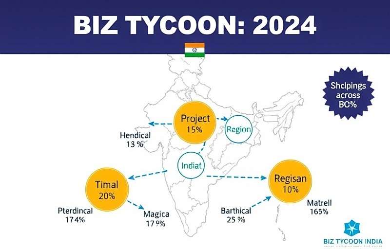 Biz Tycoon India showing regional business variations across India