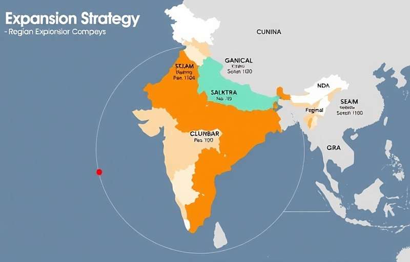 Biz Tycoon India business expansion strategy map showing regional approach